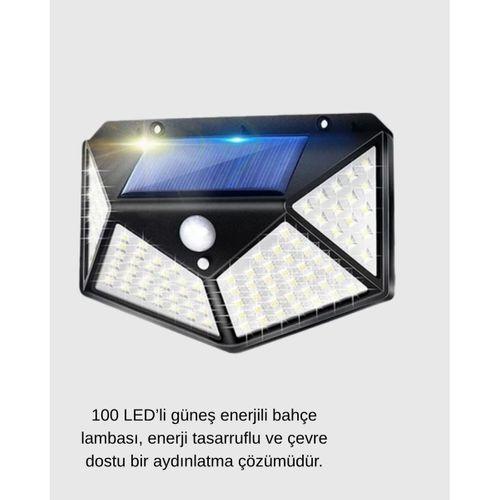 Solar Güçlü 100 Led Bahçe Lambası – Enerji Tasarruflu, Suya Dayanıklı Ve Geniş Açılı Işık