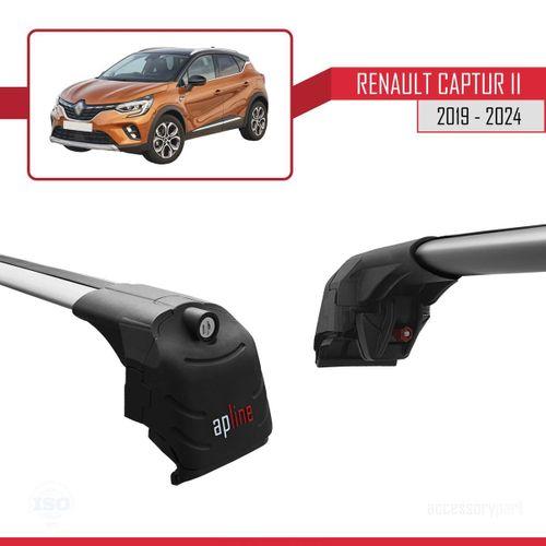 Renault Captur II 2019 ve Sonrası ile Uyumlu ACE-2 Ara Atkı Tavan Barı GRİ
