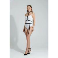 Siyah Harness Takım Deri Halka Detaylı Vücut Aksesuarı - Brf230