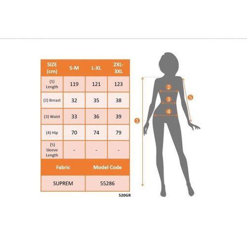 Kadın Madonna Yaka Göğüs Lastikli Yırtmaçlı Uzun Desenli Süprem Elbise