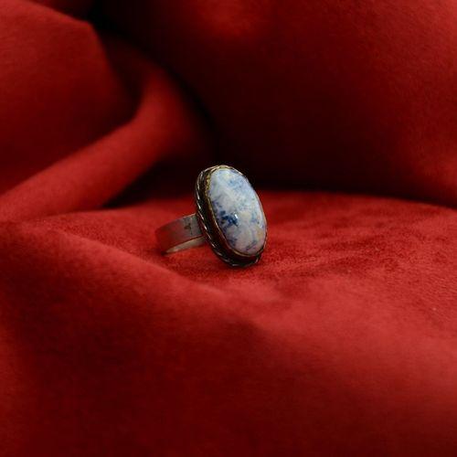 Gümüş Kalsedon Kadın Yüzük