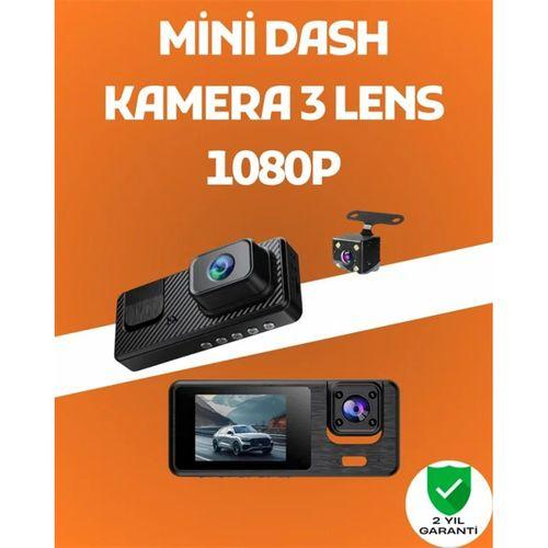 3 Kanallı Araç Dvr – Ön + İç + Arka Kamera İle Tam Kapsama, Yüksek Güvenlik