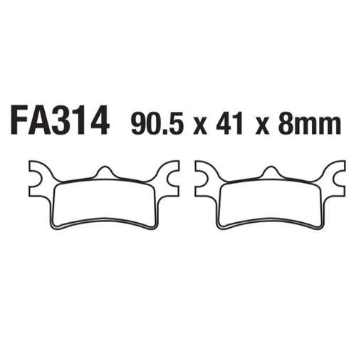 HONDA Honda Ön Fren Disk Balatası Fa314 Atv Polaris Magnum 325-500 Sportsman 400-450-500-600-700-800