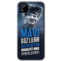 Realme C11 Kılıf HD Desen Baskılı Arka Kapak - Bozkurt Atatürk + Kırılmaz Cam