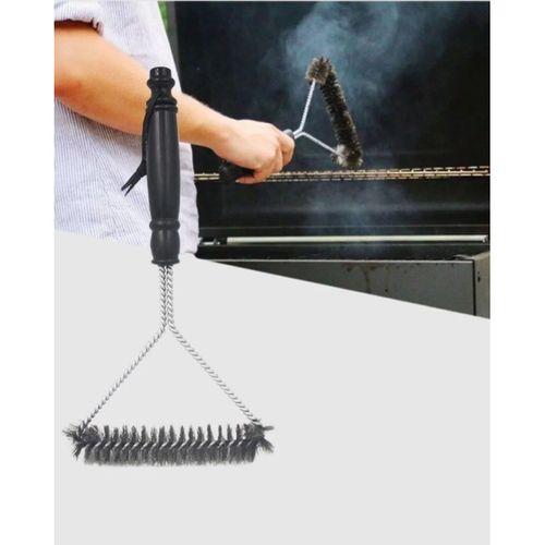 Mangal Izgara Temizleme Fırçası Pas Tutmaz Çelik Telli