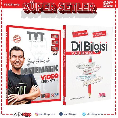 Full Matematik TYT Matematik Video Ders Kitabı ve AKM Dil Bilgisi Soru Bankası Seti 2 Kitap