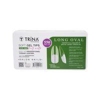 Trina Soft Jel Takma Tırnak - Long Oval (Yarı Mat) 550' Li - 22