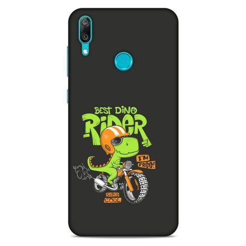 Animax Bisikletli Dinozor Huawei Y7 2019 Kılıf Desenli Silikon