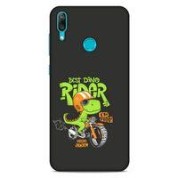 Animax Bisikletli Dinozor Huawei Y7 2019 Kılıf Desenli Silikon