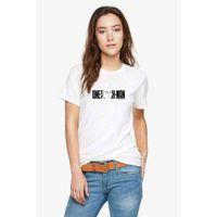 One Punch Man Logo Baskılı Beyaz Kadın Tshirt