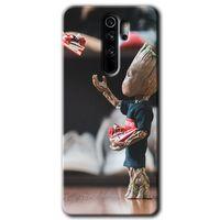 MRCİLETİSİM Xiaomi Redmi Note 8 Pro Kılıf HD Desen Baskılı Arka Kapak + Temperli Cam - I am Groot