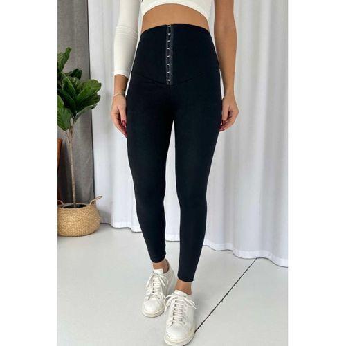 Kadın Yüksek Bel Korse Ve Kopça Detay çelik Toparlayıcı Tayt