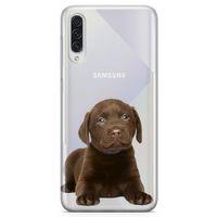 Samsung Galaxy A30s Kılıf Yavru Labrador Arka Kapak Koruma Desenli Full Koruyucu