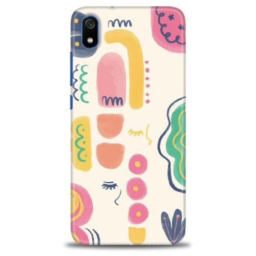 Xiaomi Redmi 7A Kılıf HD Baskılı Kılıf - Çizim + Tam Ekran Koruyucu