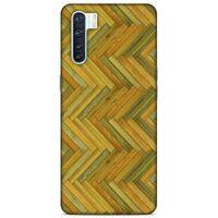 Lopard Oppo A91 Uyumlu Kılıf Wood'X (32) Soft Silikon Kılıf Desenli
