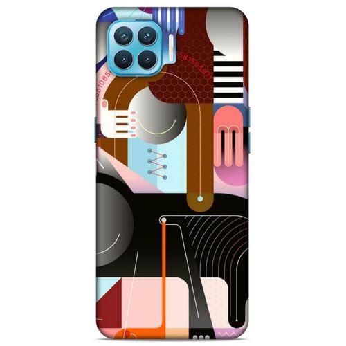 Lopard Oppo Reno 4 Lite Uyumlu Kılıf Soyut Sanat (18) Desenli Telefon Kılıfları