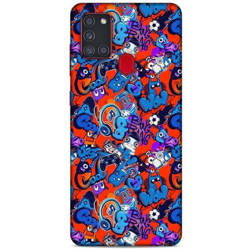 Graffitix (15) Desenli Silikon Kapak Samsung Galaxy A21s Kılıf
