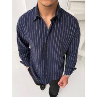 Erkek Çizgili Keten Gömlek