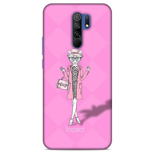 Xiaomi Redmi 9 Kılıf FunnyMaX (21) Koruyucu Kapak Şeker Pembe Kedi