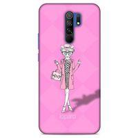Xiaomi Redmi 9 Kılıf FunnyMaX (21) Koruyucu Kapak Şeker Pembe Kedi
