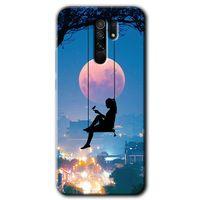 BeRa Aksesuar Xiaomi Redmi 9 Kılıf Baskılı Kapak - Yalnız Kadın +Tam Kaplayan Mat Seramik