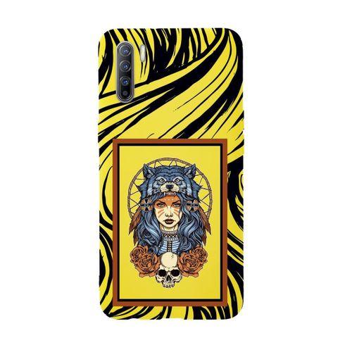 Oppo Reno 3 Warrior Woman Premium Silikonlu Telefon Kılıfı