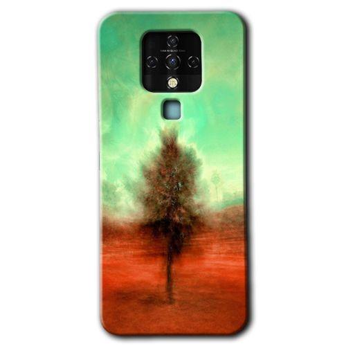 Tecno Camon 16 Kılıf HD Desen Baskılı Arka Kapak - Outlines Paint + Kırılmaz Cam