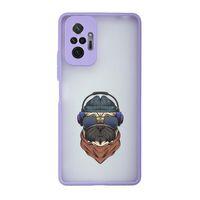 Xiaomi Redmi Note 10 Pro Uyumlu Pug Desenli Kamera Korumalı Buzlu Şeffaf Lüx Telefon Kılıfı