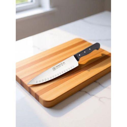 Sürbisa 61090 Oluklu Sürmene Şef Bıçağı Pimli Sap 22 Cm