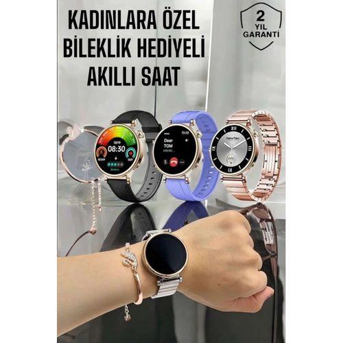 Akıllı Saat Kadınlara Özel Arama Cevaplayan Bluetooth Bağlantılı