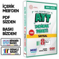 2026 YKS-AYT MEBİ ONLİNE Güncel SAYISAL 8li Seri Deneme Fasikül Paketi A4 Boyut Renkli BASKI ÜCRETİ