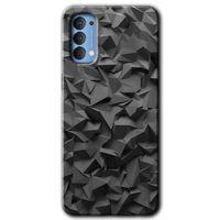 Oppo Reno 4 Kılıf HD Desen Baskılı Arka Kapak + Temperli Cam - Dark Broke