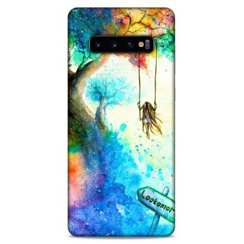Lopard Samsung Galaxy S10 Plus Uyumlu Kılıf Manipülasyon ☻ (47) Crystal Flex Kılıf Baskılı