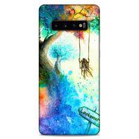 Lopard Samsung Galaxy S10 Plus Uyumlu Kılıf Manipülasyon ☻ (47) Crystal Flex Kılıf Baskılı