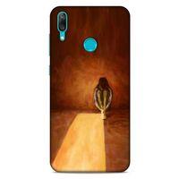 Huawei Y7 Prime 2019 Kılıf Depresyon (47) Crystal Flex Kılıf Siyah Kırmızı