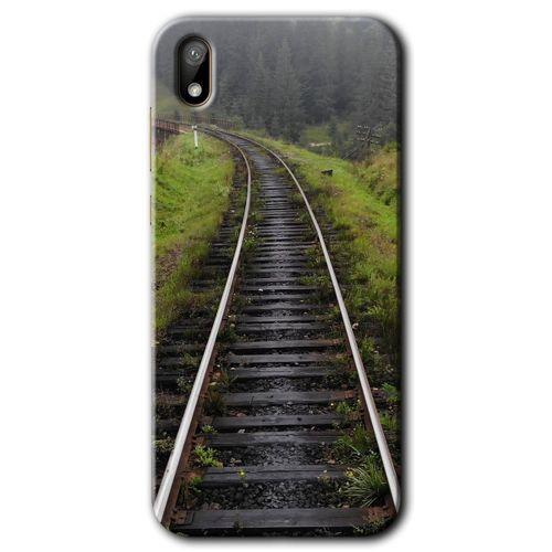 Huawei Y5 2019 Kılıf HD Desen Baskılı Arka Kapak - Tren Yolu + Kırılmaz Cam