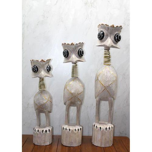 Ahşap 3'lü Deve Kuşu Seti 90 Cm Trendy:7