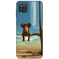 Lopard Samsung Galaxy A12 Uyumlu Kılıf Manipülasyon ☻ (3) Kapak Baskılı