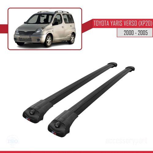 Toyota Yaris Verso (XP20) 2000-2005 Arası ile uyumlu ACE-1 Ara Atkı Tavan Barı SİYAH
