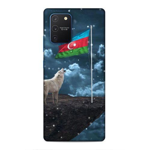 Samsung Galaxy S10 Lite Uyumlu Kılıf Azarbaijan (25) Antişok Kapak Kurt Bayrak