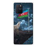 Samsung Galaxy S10 Lite Uyumlu Kılıf Azarbaijan (25) Antişok Kapak Kurt Bayrak