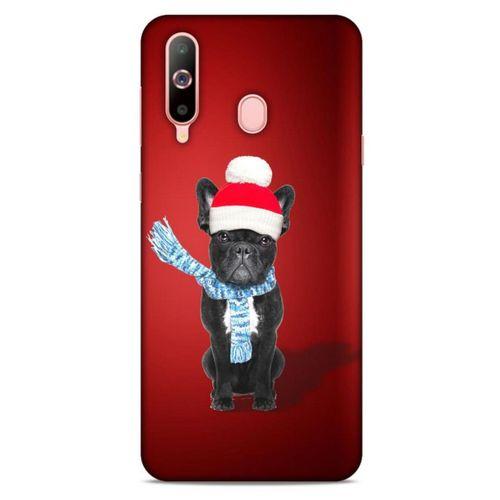 Samsung Galaxy A60 Kılıf Köpek Kıyafetleri (23) Ultra Koruma Kılıfı French Bulldog Bere