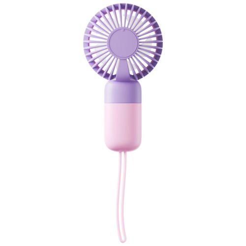 ASONIC AFN24, MOR, 1 Kademeli Hız, Elde Kullanım, Dahili 250mAh Bataryalı, Type-C Şarj Girişli, Vantilatör
