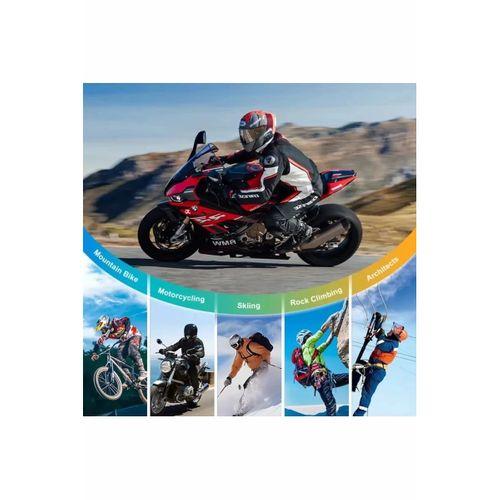 Q28 Motosiklet Kask Bluetooth Kulaklık 1080p Kamera Interkom Kulaklık Su Geçirmez Intercom