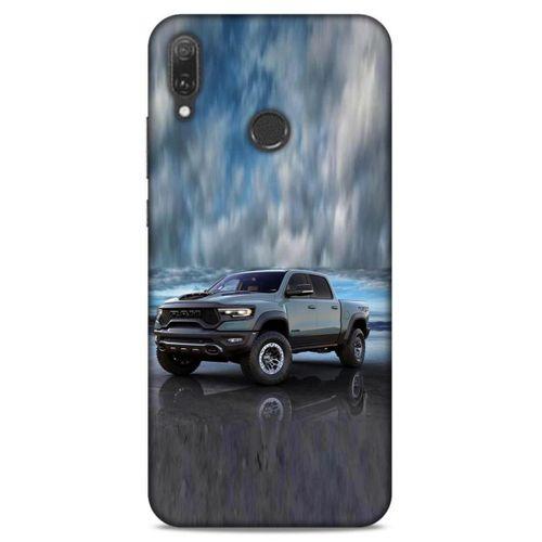 Lopard Huawei Y9 2019 Uyumlu Kılıf PickUpX (42) Rugged Armor Kılıf Bulut Mavi