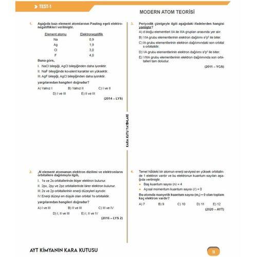 2026 YKS-AYT Kimyanın Kara Kutusu ÖSYM Çıkmış Soru Havuzu Bankası Konu Özetli Dijital Çözümlü