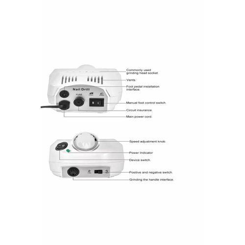 Elektrikli Profesyonel Freze Tırnak Törpü Manikür Pedikür Makinesi Nail 85w 35000 Rpm