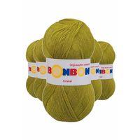 5 Adet Kristal El Örgü Lif İpi Çimen Yeşili 98229