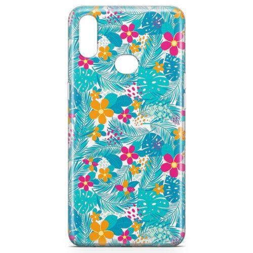 Samsung Galaxy A10s Kılıf Hawai Palmiye Arka Kapak Koruma Desenli Full Koruyucu