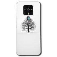 MRCİLETİSİM Tecno Camon 16 Kılıf HD Desen Baskılı Arka Kapak+Temperli Cam - Alone Tree